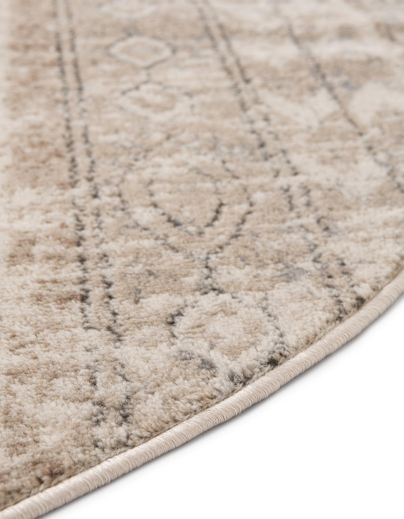 Cascade Range Collection Area Rug -  Rainier Round Ivory  lifestyle 229