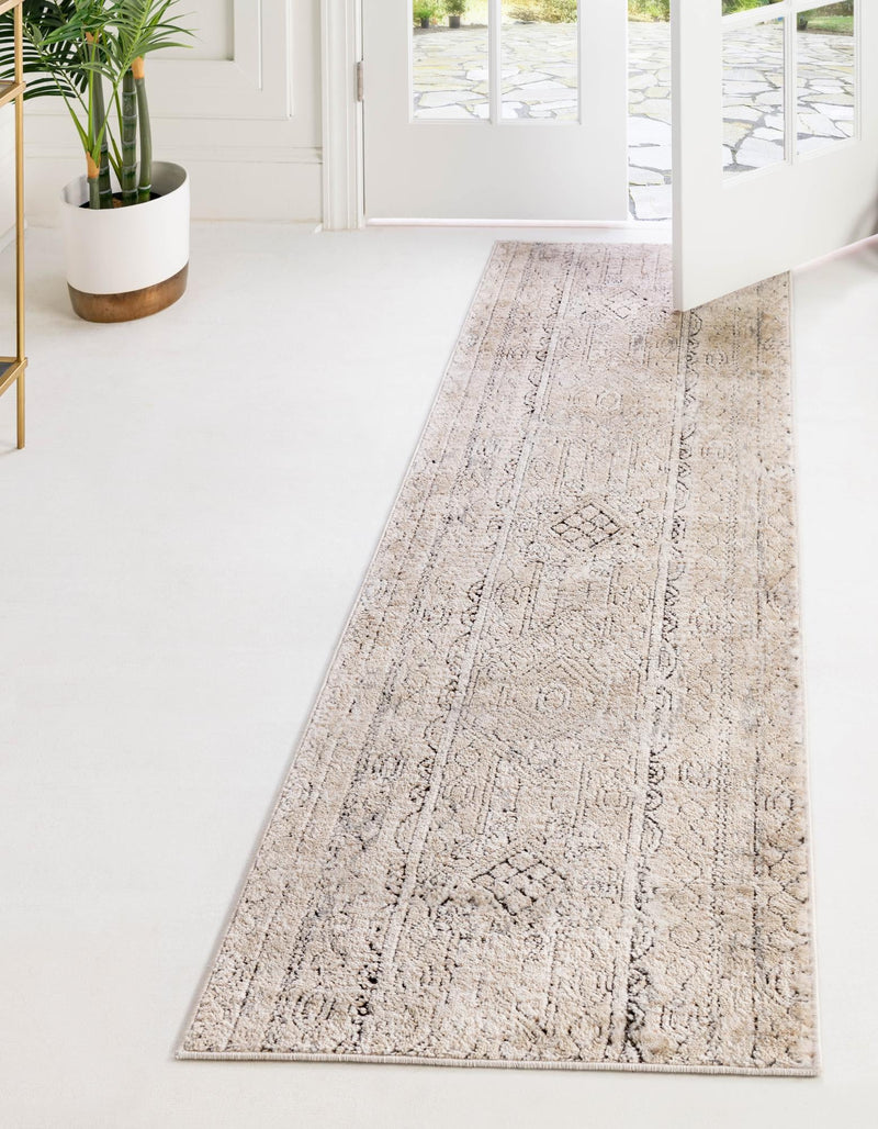 Cascade Range Collection Area Rug -  Rainier Runner Ivory  lifestyle 0