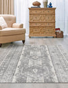 Cascade Range Collection Area Rug -  Rainier Rectangle Gray  lifestyle 28