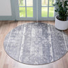 Cascade Range Collection Area Rug -  Rainier Round Gray  lifestyle 0