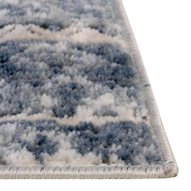 Cascade Range Collection Area Rug -  Rainier Square Blue  lifestyle 10