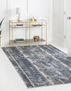 Cascade Range Collection Area Rug -  Rainier Rectangle Blue  lifestyle 0