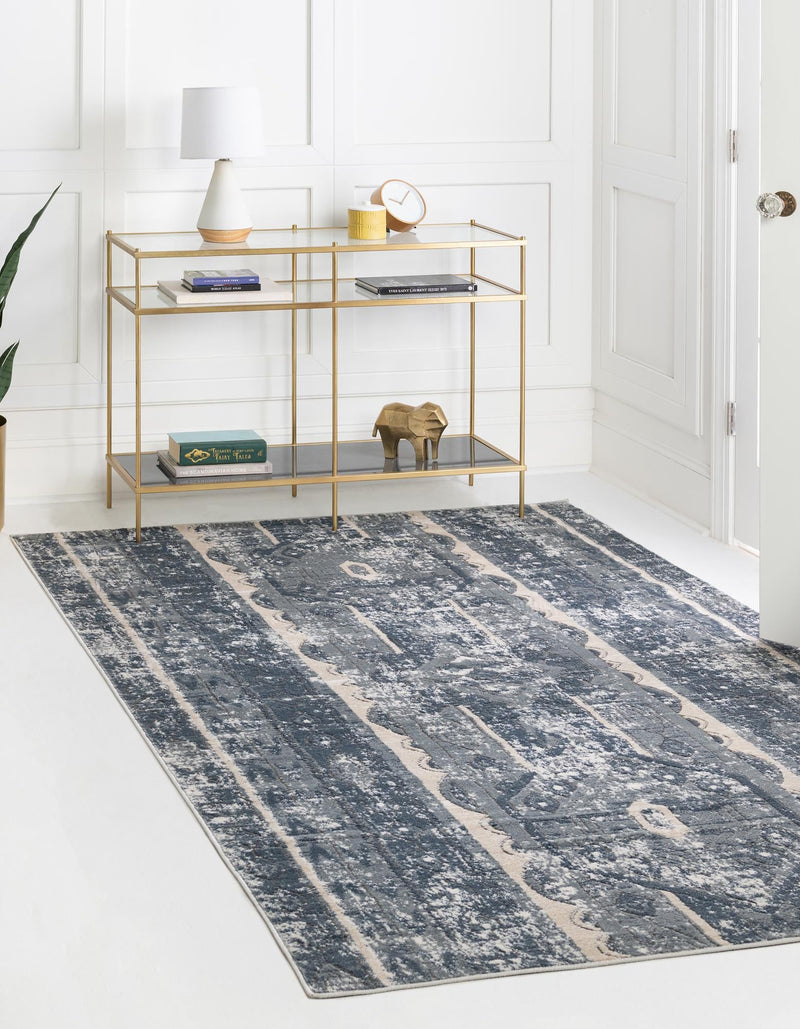 Cascade Range Collection Area Rug -  Rainier Rectangle Blue  lifestyle 0