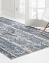 Cascade Range Collection Area Rug -  Rainier Rectangle Blue  lifestyle 3