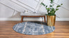 Cascade Range Collection Area Rug -  Rainier Round Blue  lifestyle 3