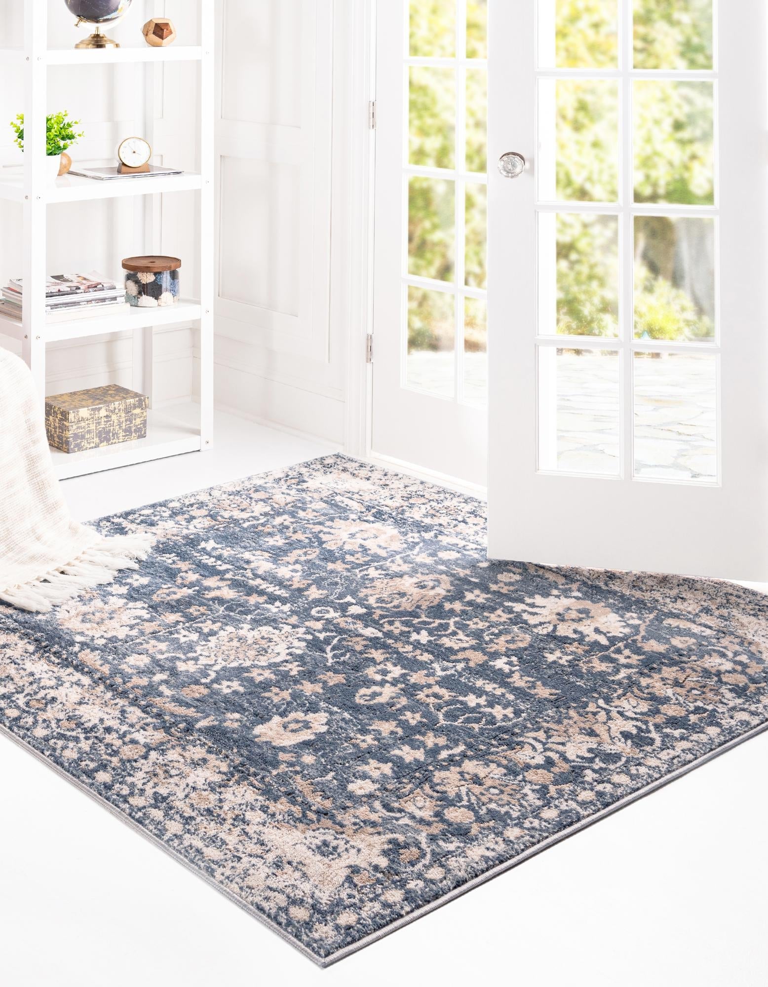 Cascade Range Collection Area Rug -  Shasta (Blue)