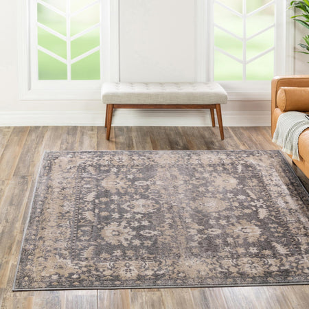 Cascade Range Collection Area Rug -  Shasta (Gray)