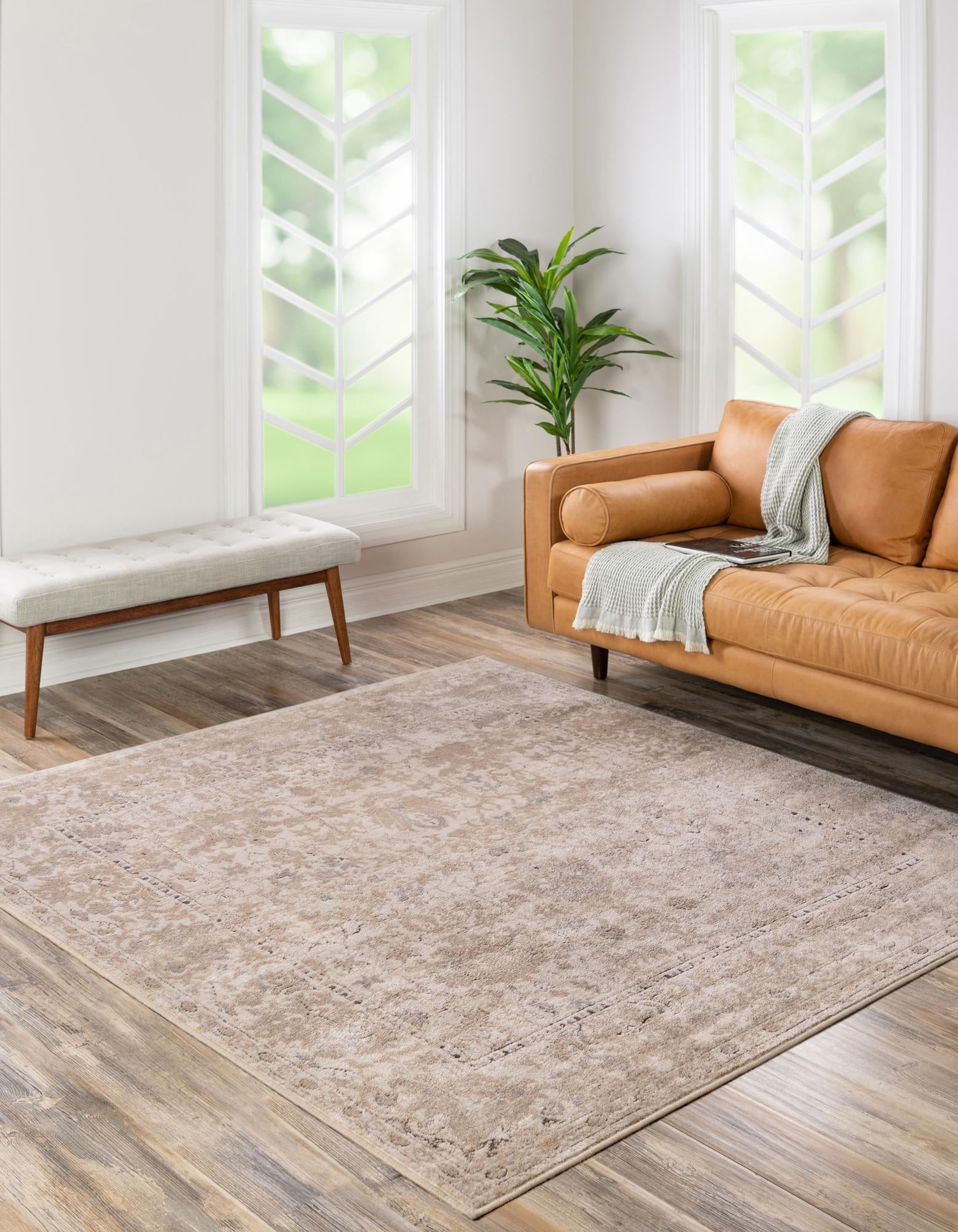 Cascade Range Collection Area Rug -  Shasta (Ivory)