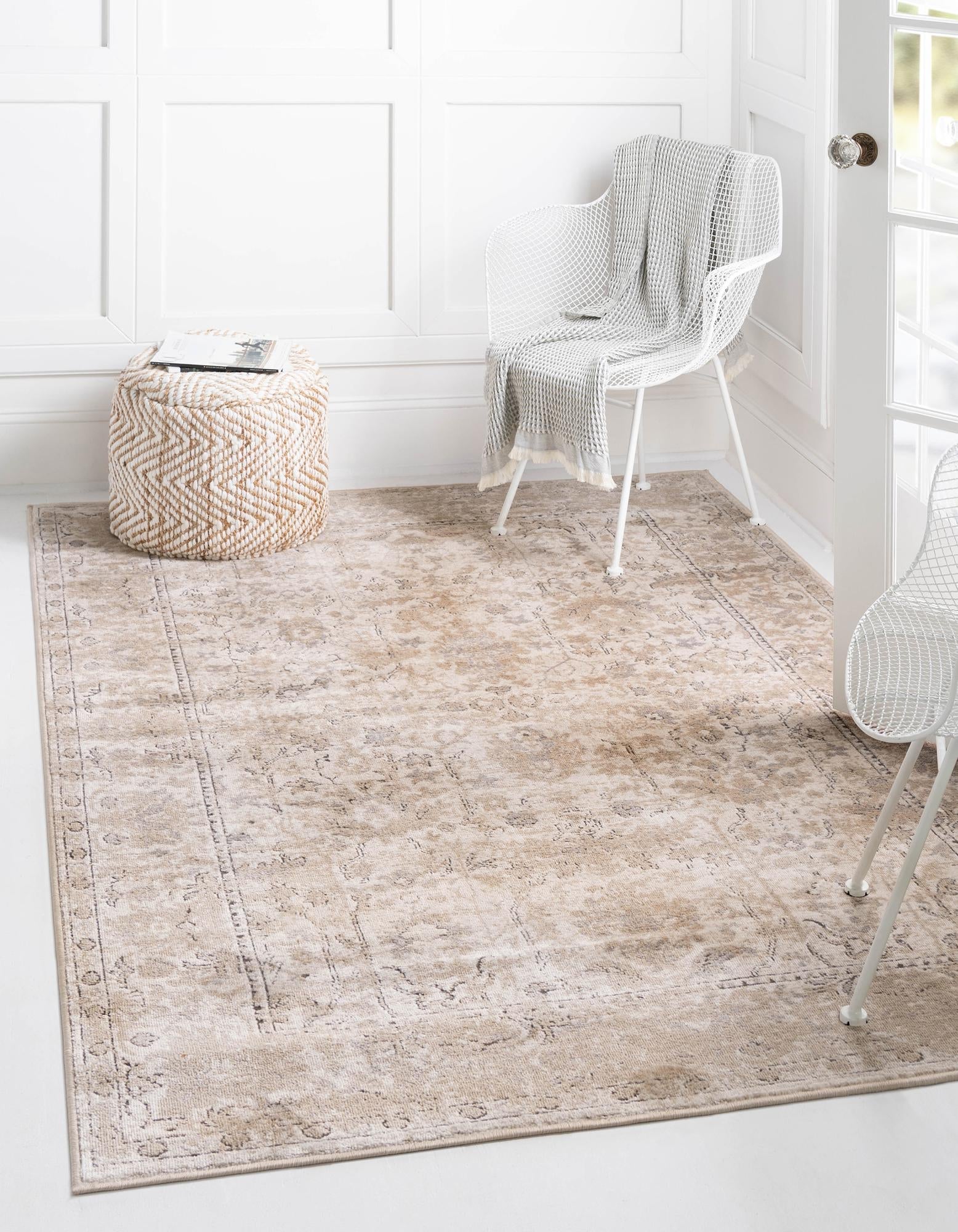 Cascade Range Collection Area Rug -  Shasta (Ivory)