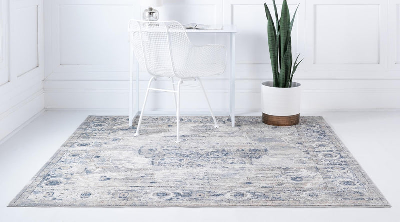 Cascade Range Collection Area Rug -  Baker Square Gray  lifestyle 11