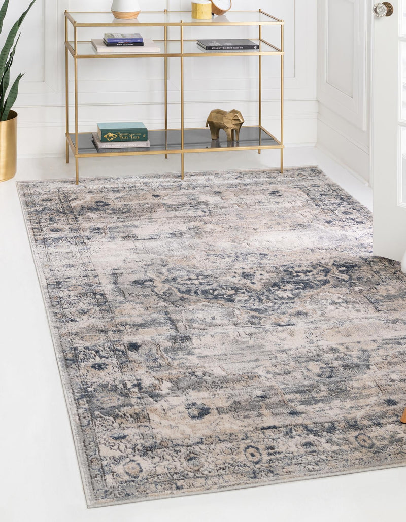 Cascade Range Collection Area Rug -  Baker Rectangle Gray  lifestyle 4