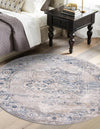 Cascade Range Collection Area Rug -  Baker Round Gray  lifestyle 5