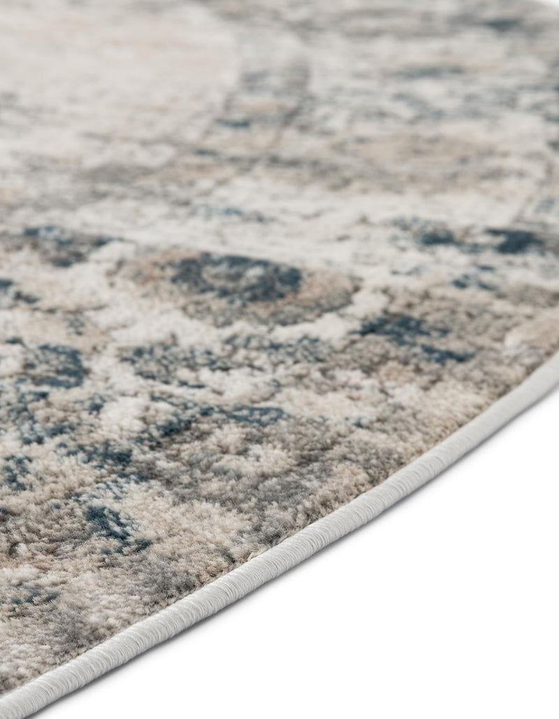 Cascade Range Collection Area Rug -  Baker Round Gray  lifestyle 14