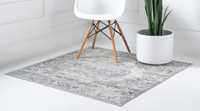 Cascade Range Collection Area Rug -  Baker Square Gray  lifestyle 8