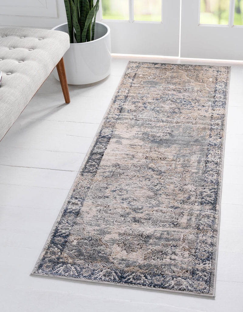 Cascade Range Collection Area Rug -  Baker Runner Gray  lifestyle 0