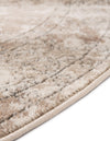 Cascade Range Collection Area Rug -  Baker Round Ivory  lifestyle 11