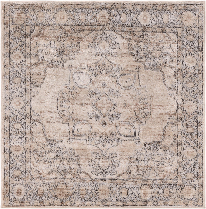 Cascade Range Collection Area Rug -  Baker Square Ivory Main