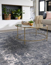 Cascade Range Collection Area Rug -  Helena Square Gray  lifestyle 118