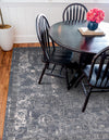 Cascade Range Collection Area Rug -  Helena Square Gray  lifestyle 159