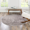 Cascade Range Collection Area Rug -  Helena Round Gray  lifestyle 34