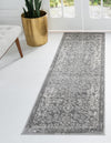 Cascade Range Collection Area Rug -  Helena Runner Gray  lifestyle 0