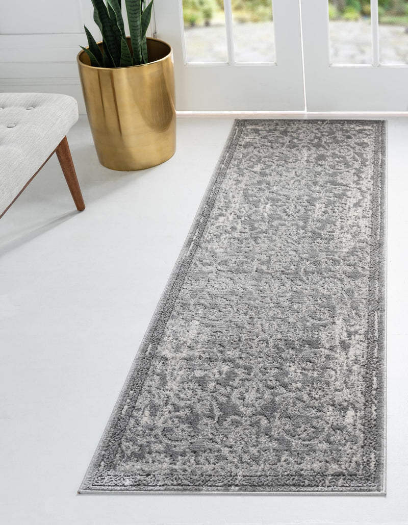 Cascade Range Collection Area Rug -  Helena Runner Gray  lifestyle 0