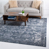 Cascade Range Collection Area Rug -  Helena Square Blue  lifestyle 0