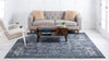 Cascade Range Collection Area Rug -  Helena Square Blue  lifestyle 10