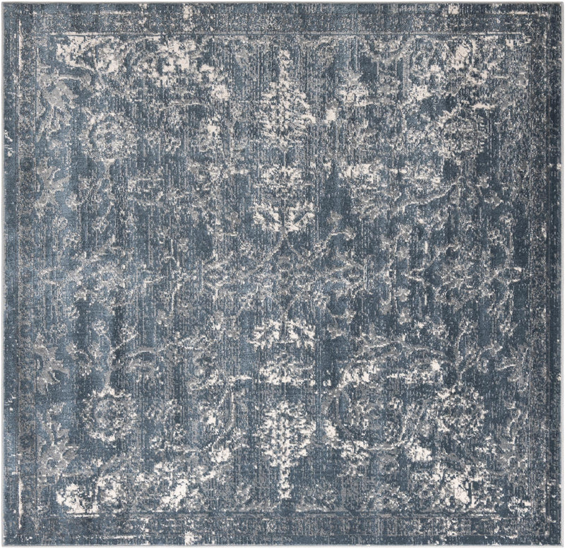 Cascade Range Collection Area Rug -  Helena Square Blue Main