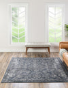 Cascade Range Collection Area Rug -  Helena Square Blue  lifestyle 1