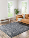 Cascade Range Collection Area Rug -  Helena Square Blue  lifestyle 5