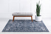 Cascade Range Collection Area Rug -  Helena Square Blue  lifestyle 9