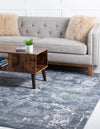 Cascade Range Collection Area Rug -  Helena Square Blue  lifestyle 12