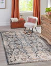 Cascade Range Collection Area Rug -  Helena Rectangle Navy Blue  lifestyle 8