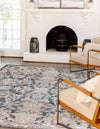 Cascade Range Collection Area Rug -  Helena Rectangle Navy Blue  lifestyle 20