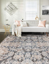 Cascade Range Collection Area Rug -  Helena Rectangle Navy Blue  lifestyle 24