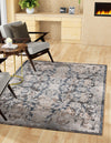 Cascade Range Collection Area Rug -  Helena Rectangle Navy Blue  lifestyle 36