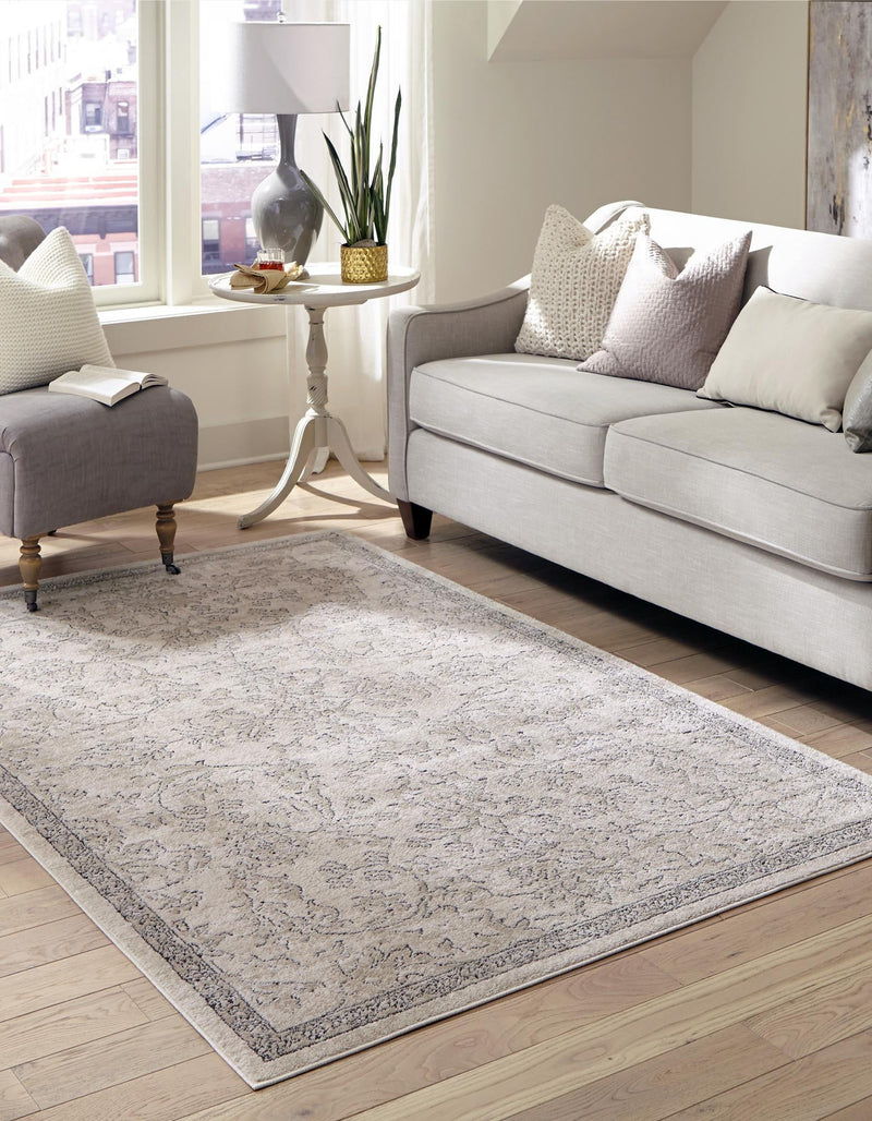 Cascade Range Collection Area Rug -  Helena Rectangle Ivory  lifestyle 0