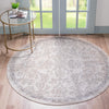 Cascade Range Collection Area Rug -  Helena Round Ivory  lifestyle 0