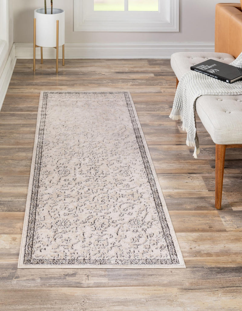 Cascade Range Collection Area Rug -  Helena Runner Ivory  lifestyle 0