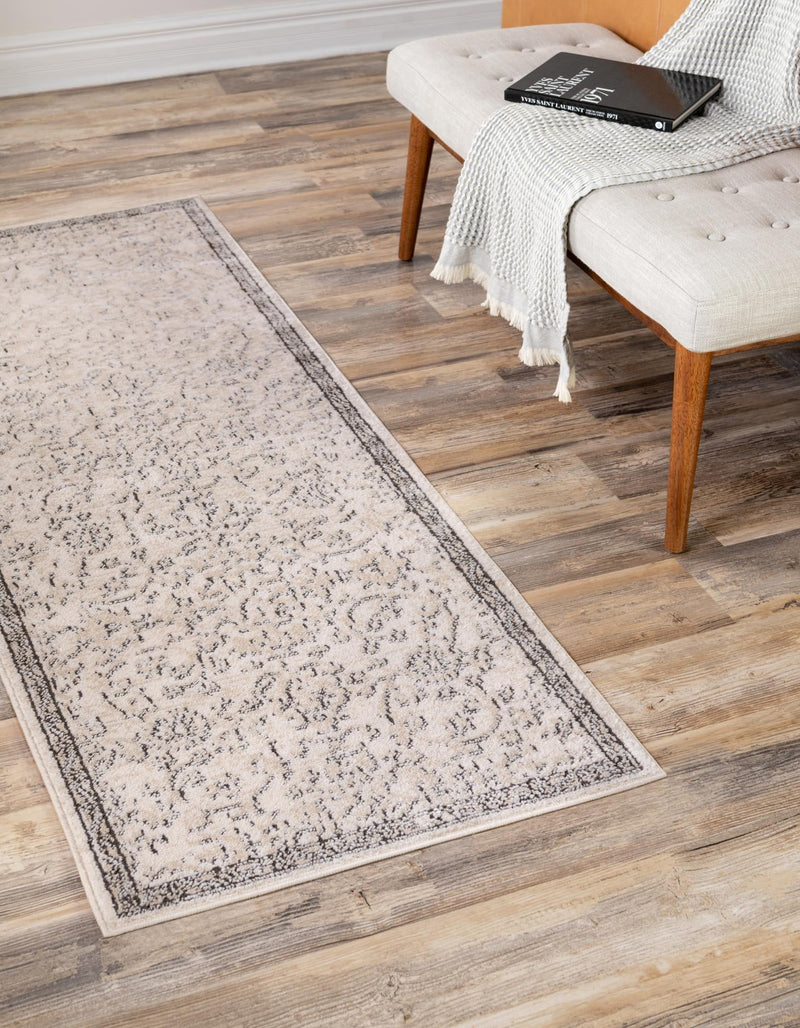 Cascade Range Collection Area Rug -  Helena Runner Ivory  lifestyle 3