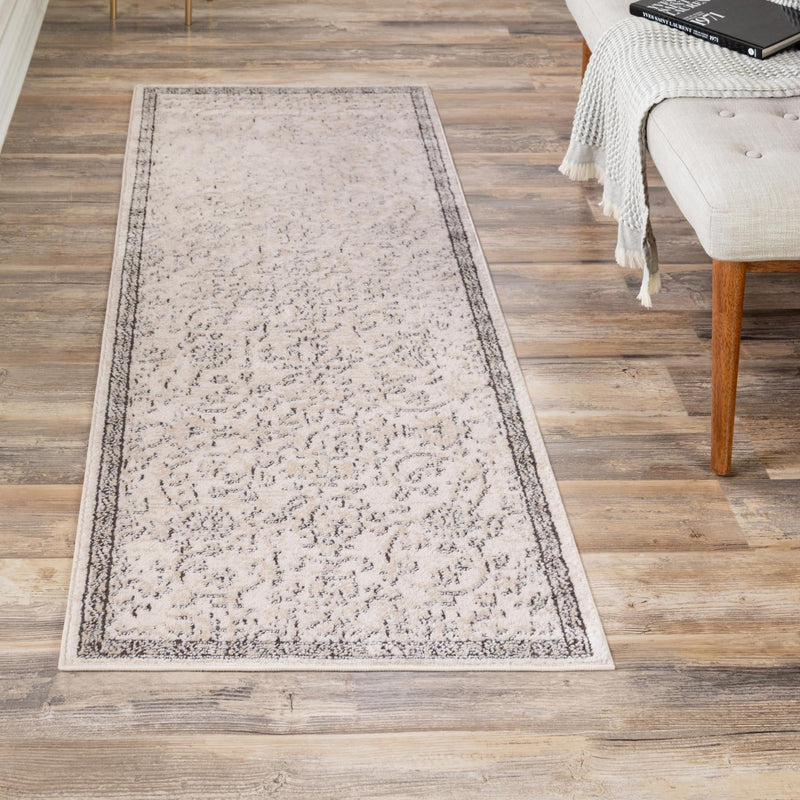 Cascade Range Collection Area Rug -  Helena Runner Ivory  lifestyle 22