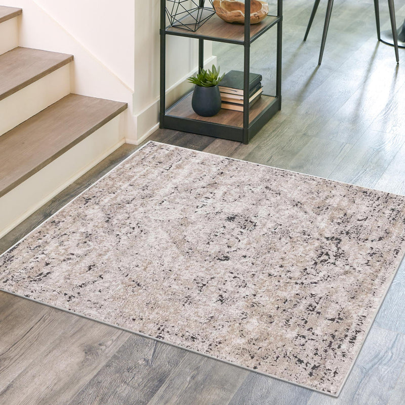 Cascade Range Collection Area Rug -  Jefferson Square Beige  lifestyle 19