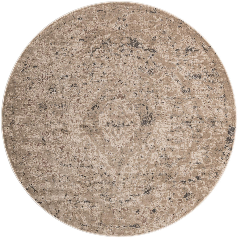 Cascade Range Collection Area Rug -  Jefferson Round Beige Main