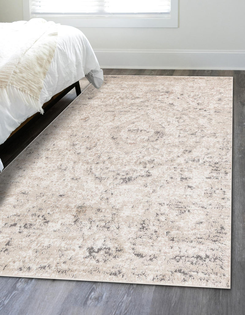 Cascade Range Collection Area Rug -  Jefferson Rectangle Beige  lifestyle 30