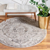 Cascade Range Collection Area Rug -  Jefferson Round Beige  lifestyle 0