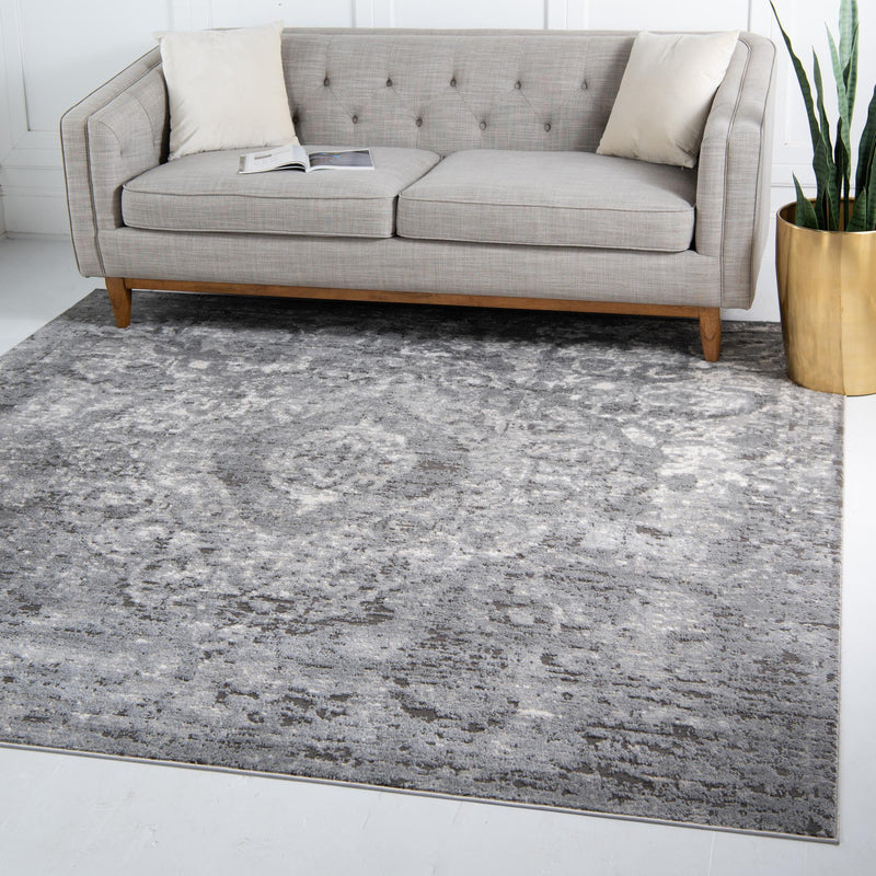 Cascade Range Collection Area Rug -  Jefferson Square Gray  lifestyle 0