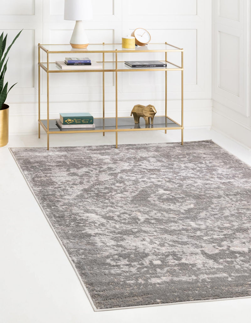 Cascade Range Collection Area Rug -  Jefferson Rectangle Gray  lifestyle 0