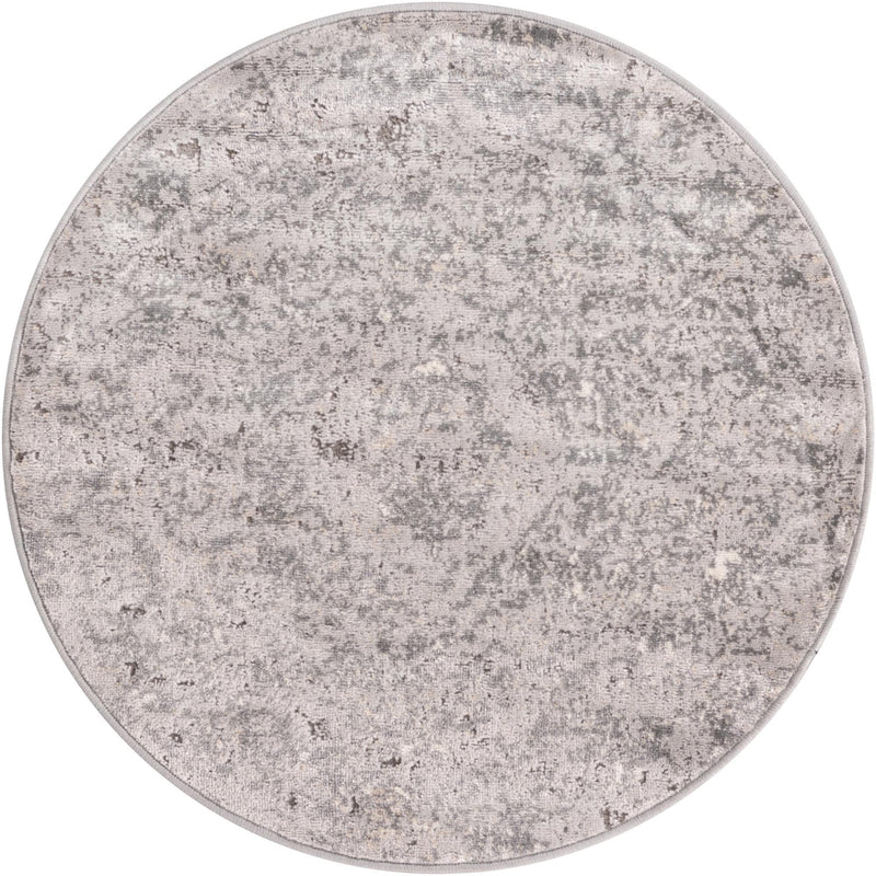 Cascade Range Collection Area Rug -  Jefferson Round Gray Main