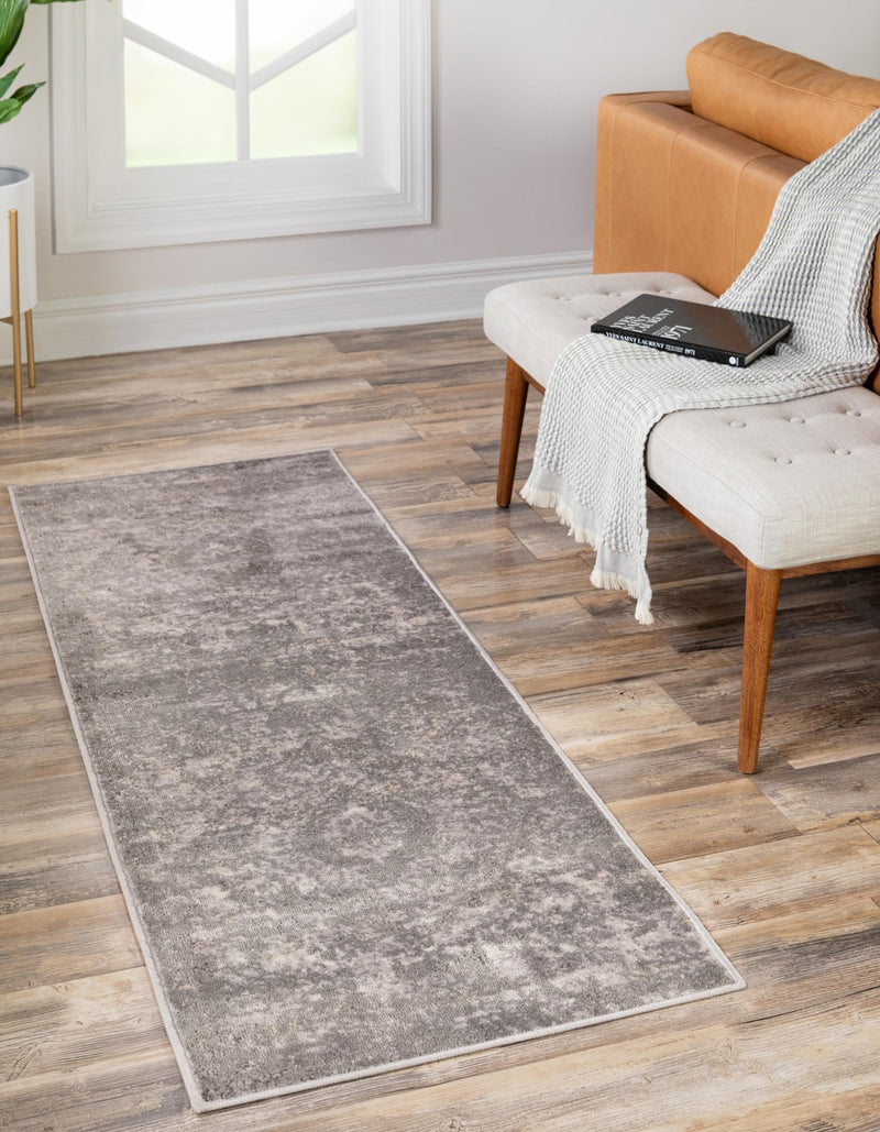 Cascade Range Collection Area Rug -  Jefferson Runner Gray  lifestyle 3